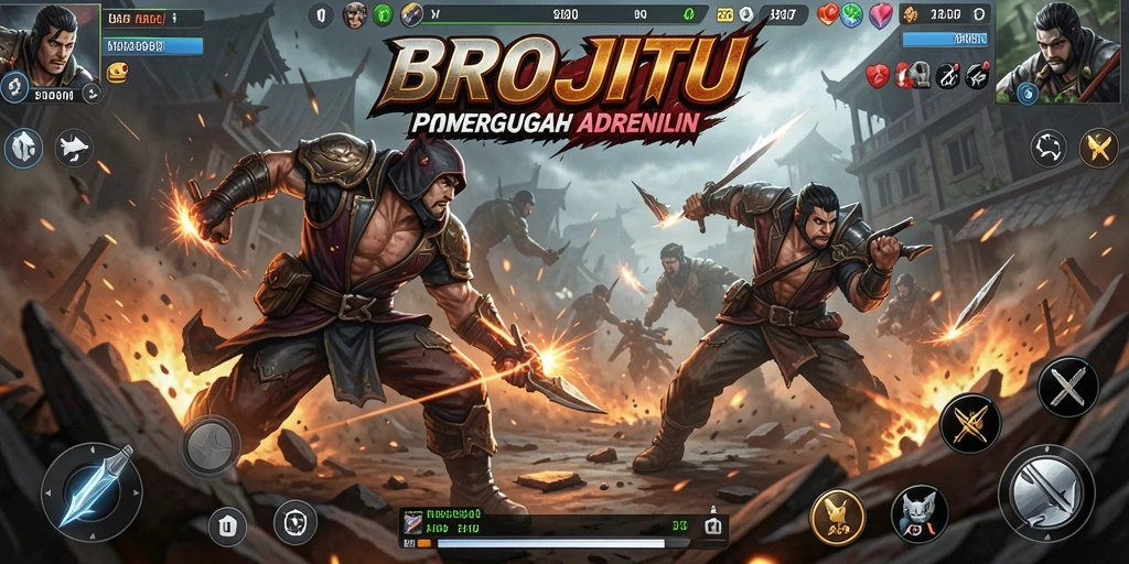 Tampilan gameplay BROJITU yang seru dan mendebarkan.