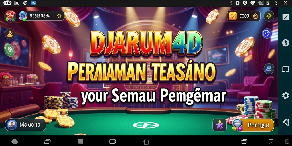 Screenshot gameplay DJARUM4D menunjukkan suasana kasino yang mendebarkan.
