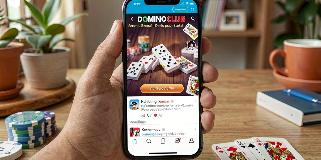 Screenshot gameplay DOMINOCLUB yang menampilkan aksi seru dan interaksi pemain.