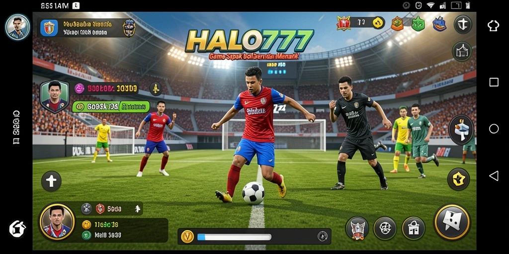 Tampilan menakjubkan dari gameplay sepak bola di HALO777