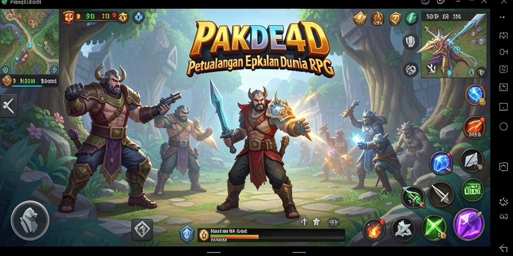 Tampilan gameplay epik dari PAKDE4D yang menarik dan adiktif.