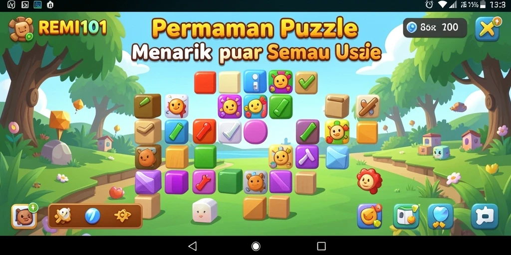 Gameplay seru dari puzzle menantang di REMI101.