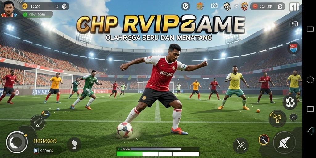 Tampilan gameplay RVIP2 yang menampilkan aksi olahraga seru.