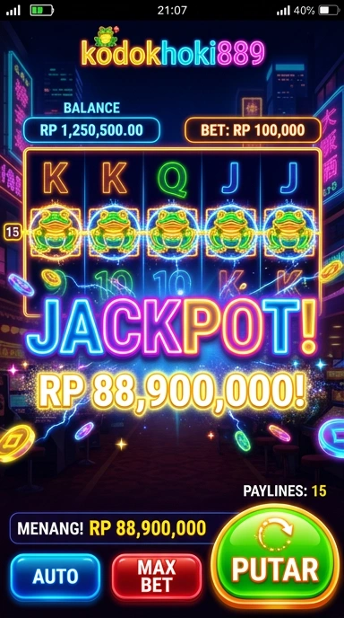 Tampilan antarmuka kodokhoki889 yang ramah pengguna.